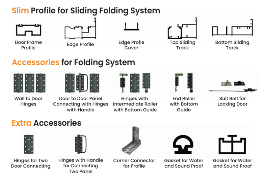 dline sliding folding partition image 2